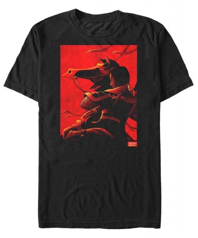 Men's Mulan Poster Short Sleeve Crew T-shirt Black $19.24 T-Shirts