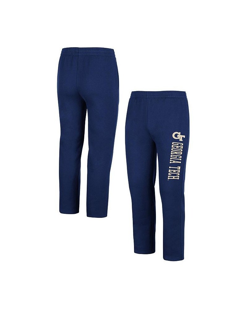 Men's Navy Georgia Tech Yellow Jackets Fleece Pants $26.40 Pants