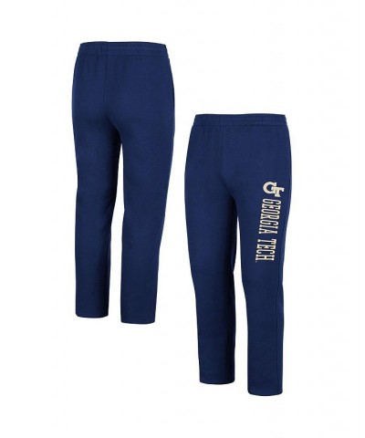 Men's Navy Georgia Tech Yellow Jackets Fleece Pants $26.40 Pants