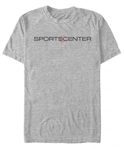 Men's Sports Center Short Sleeve Crew T-shirt Charcoal Heather $17.50 T-Shirts