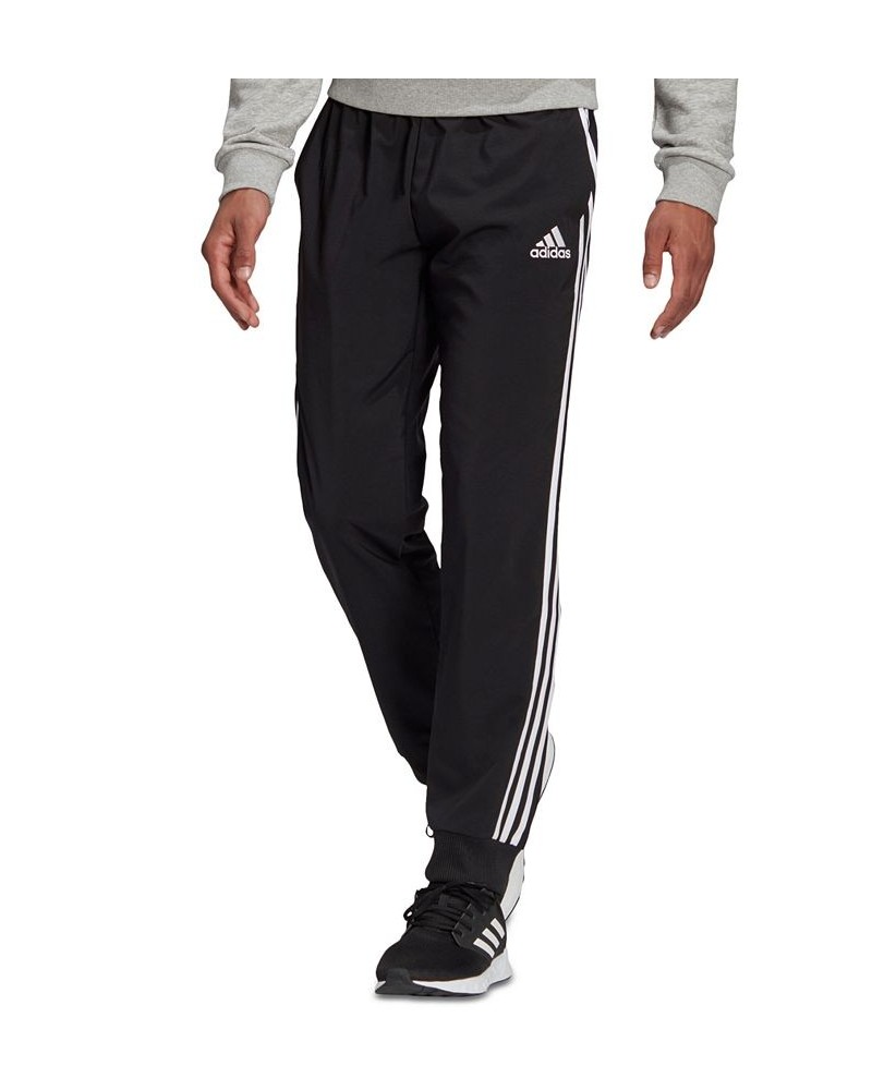 Men's AEROREADY Essentials 3-Stripes Woven Jogger Black $24.00 Pants