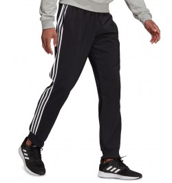 Men's AEROREADY Essentials 3-Stripes Woven Jogger Black $24.00 Pants