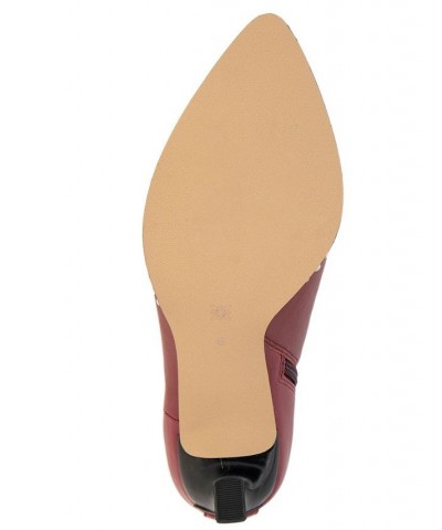 Women's Beya Pointy Toe Bootie Red $60.84 Shoes