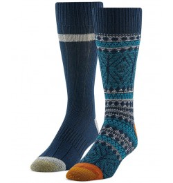 Men's 2-Pk. Fair Isle Texture Crew Socks Multi $11.22 Socks