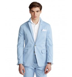 Men's Polo Unconstructed Chino Suit Jacket Blue $95.46 Blazers