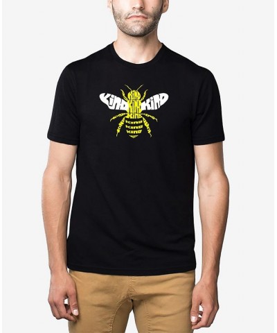 Men's Premium Blend Word Art Bee Kind T-shirt Black $22.50 T-Shirts