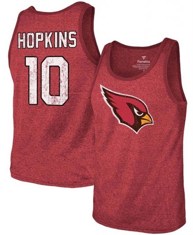 Men's Deandre Hopkins Heathered Cardinal Arizona Cardinals Name Number Tri-Blend Tank Top $28.49 T-Shirts