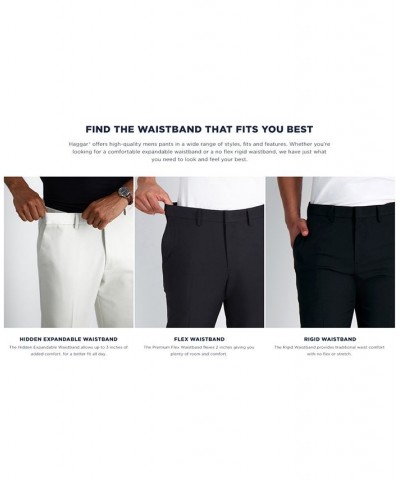 Men's Active Series Slim-Fit Stretch Solid Casual Pants Black $30.24 Pants