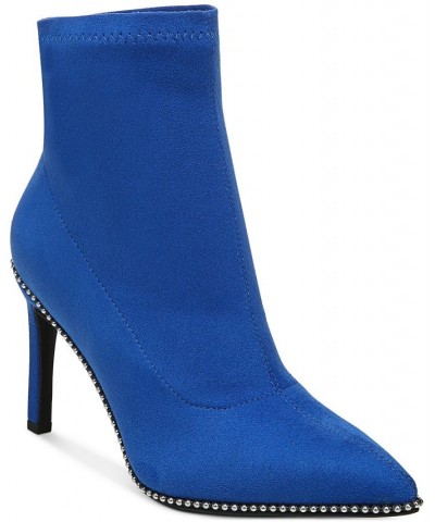 Women's Melanay Booties Blue $24.26 Shoes