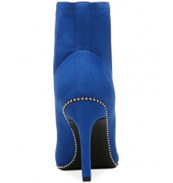 Women's Melanay Booties Blue $24.26 Shoes