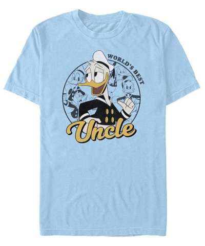 Men's Duck Tales Donald Duck Uncle Short Sleeve T-shirt Blue $20.29 T-Shirts