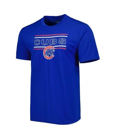 Men's Royal, Red Chicago Cubs Badge T-shirt and Pants Sleep Set $24.60 Pajama