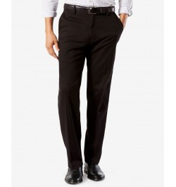 Men's Easy Classic Fit Khaki Stretch Pants Black $20.00 Pants