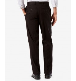 Men's Easy Classic Fit Khaki Stretch Pants Black $20.00 Pants