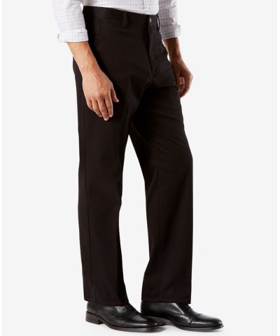 Men's Easy Classic Fit Khaki Stretch Pants Black $20.00 Pants