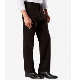 Men's Easy Classic Fit Khaki Stretch Pants Black $20.00 Pants