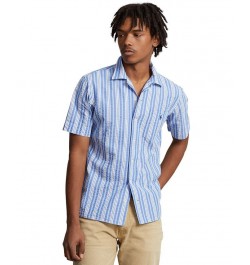 Men's Classic-Fit Seersucker Camp Shirt Multi $64.80 Shirts