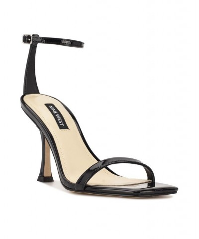 Women's Yess Square Toe Tapered Heel Dress Sandals PD01 $45.60 Shoes