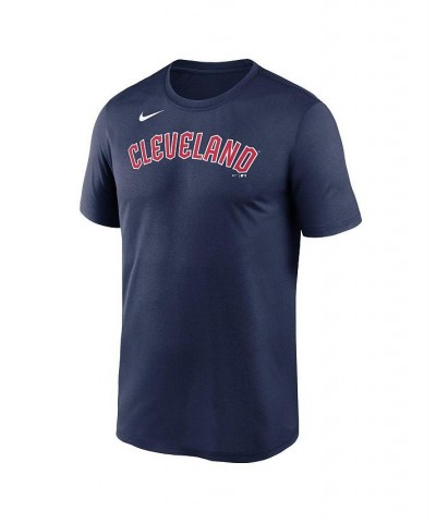 Men's Navy Cleveland Guardians Wordmark Legend Performance Big and Tall T-shirt $21.50 T-Shirts