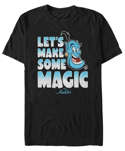 Disney Men's Aladdin Make Some Magic Short Sleeve T-Shirt Black $19.24 T-Shirts