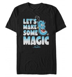 Disney Men's Aladdin Make Some Magic Short Sleeve T-Shirt Black $19.24 T-Shirts