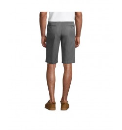 School Uniform Men's Plain Front Blend Chino Shorts Gray $29.97 Shorts