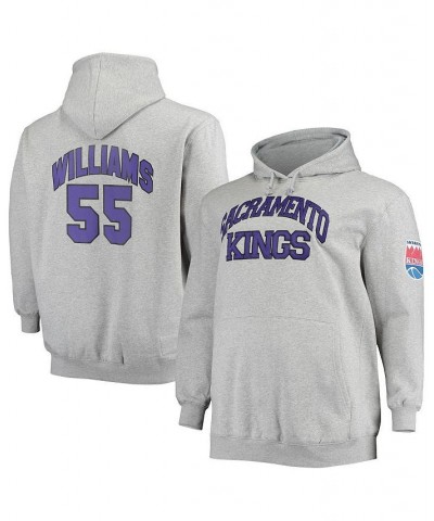 Men's Jason Williams Heather Gray Sacramento Kings Big and Tall Name and Number Pullover Hoodie $33.17 Sweatshirt