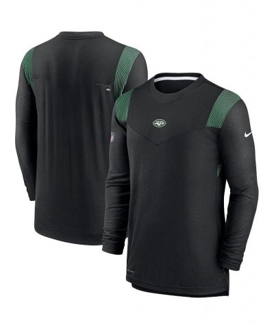 Men's Black New York Jets Sideline Player Uv Performance Long Sleeve T-shirt $24.94 T-Shirts