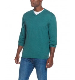 Men's Cotton Cashmere V-Neck Sweater PD03 $15.89 Sweaters