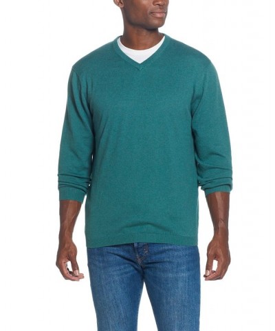 Men's Cotton Cashmere V-Neck Sweater PD03 $15.89 Sweaters