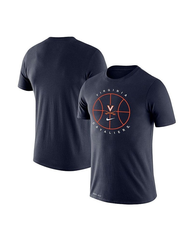 Men's Navy Virginia Cavaliers Basketball Icon Legend Performance T-shirt $23.99 T-Shirts