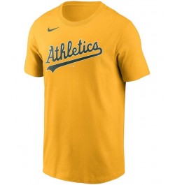 Men's Matt Chapman Gold Oakland Athletics Name Number T-shirt $23.00 T-Shirts