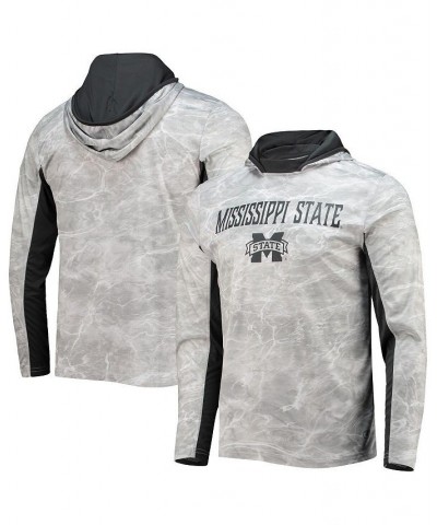 Men's White Mississippi State Bulldogs Mossy Oak SPF 50 Performance Long Sleeve Hoodie T-shirt $35.09 T-Shirts