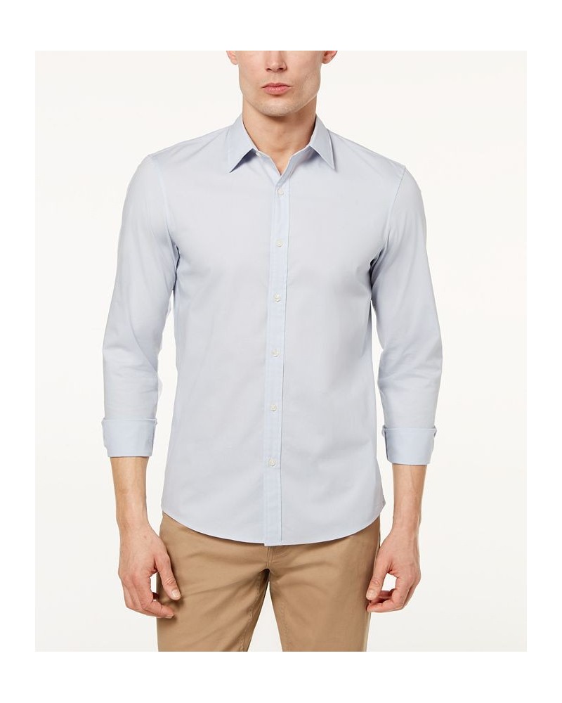 Men's Stretch Shirt Brown $45.36 Shirts