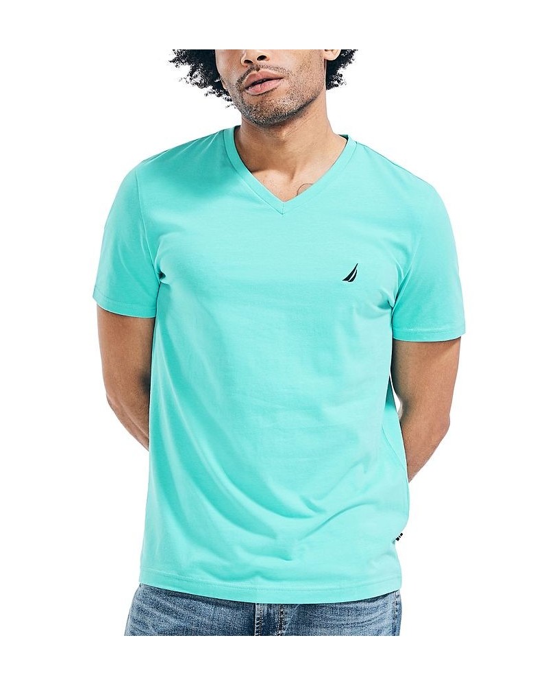 Men's J-Class Logo Classic-Fit Cotton V-Neck T-Shirt Zinfandel $18.21 T-Shirts