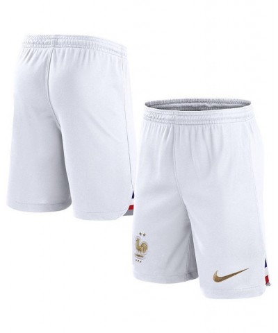 Men's White France National Team Home Performance Stadium Shorts $32.23 Shorts