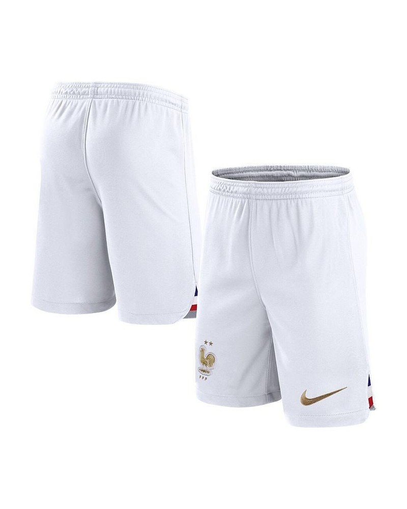 Men's White France National Team Home Performance Stadium Shorts $32.23 Shorts