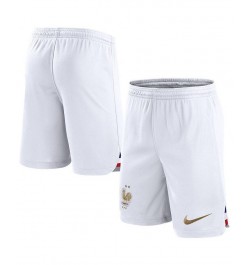 Men's White France National Team Home Performance Stadium Shorts $32.23 Shorts