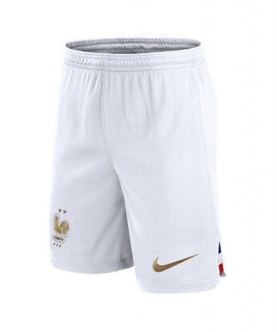 Men's White France National Team Home Performance Stadium Shorts $32.23 Shorts