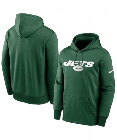 Men's Green New York Jets Fan Gear Wordmark Performance Pullover Hoodie $33.65 Sweatshirt