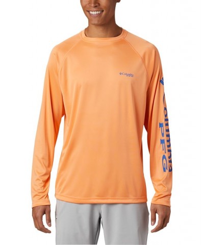 PFG Men's Terminal Tackle UPF 50 Quick Dry Shirt Bright Nectar, Vivid Blue Logo $20.50 T-Shirts