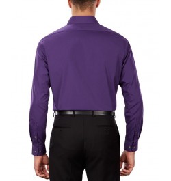 Men's Classic-Fit Poplin Dress Shirt Purple $20.24 Dress Shirts