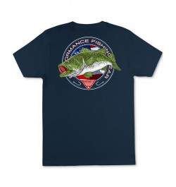 Men's PFG Classic-Fit Fish Logo Graphic T-Shirt Blue $13.49 T-Shirts