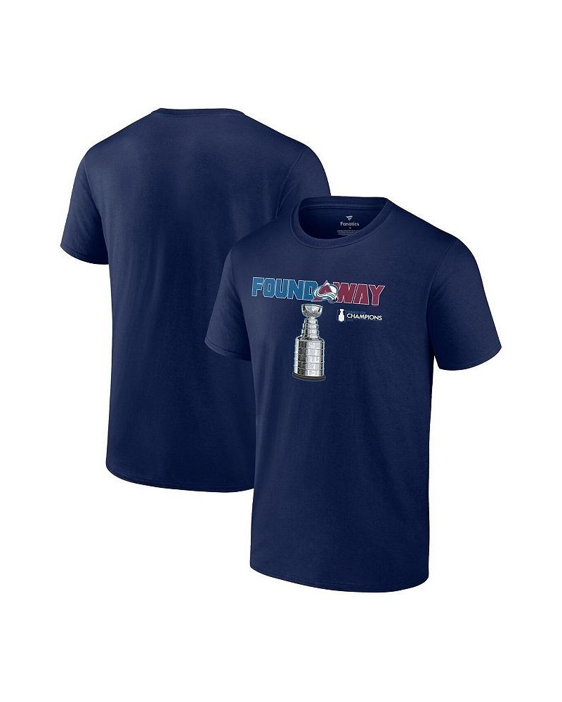 Men's Branded Navy Colorado Avalanche 2022 Stanley Cup Champions Celebration T-shirt $22.22 T-Shirts