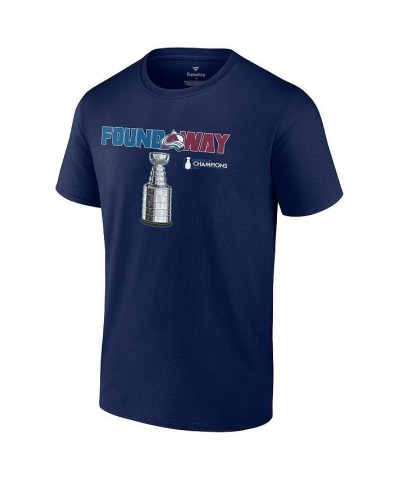 Men's Branded Navy Colorado Avalanche 2022 Stanley Cup Champions Celebration T-shirt $22.22 T-Shirts