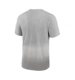 Men's Branded Heathered Gray, Gray Cleveland Browns Team Ombre T-shirt $22.05 T-Shirts