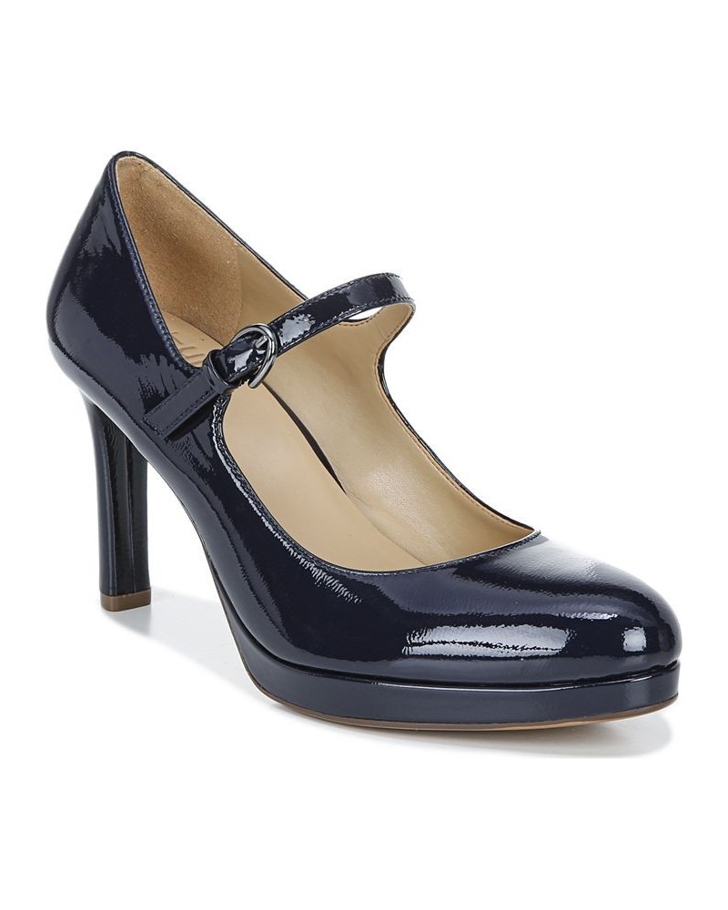 Talissa Mary Jane Pumps Blue $53.20 Shoes