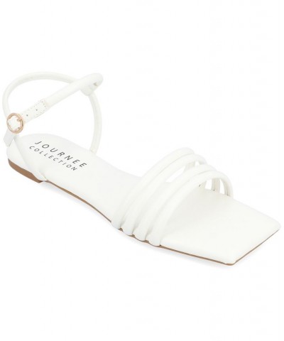 Women's Lyddea Multi Strap Sandals White $43.99 Shoes