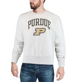 Men's Gray Purdue Boilermakers Arch Over Logo Reverse Weave Pullover Sweatshirt $34.00 Sweatshirt