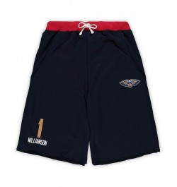 Men's Zion Williamson Navy New Orleans Pelicans Big and Tall French Terry Name and Number Shorts $25.49 Shorts